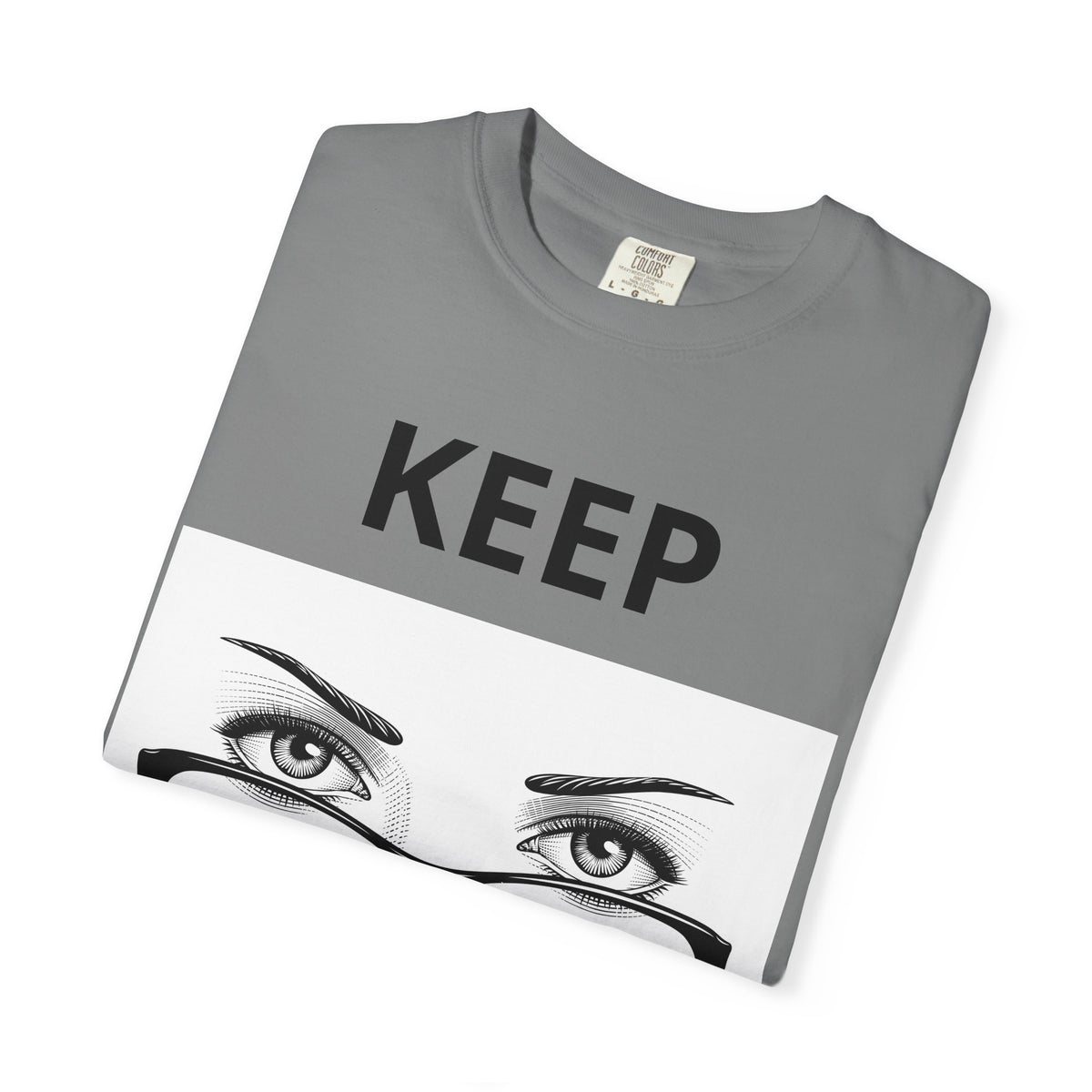 Keep Walking T-Shirt — Bold Eye & Glasses Graphic Tee