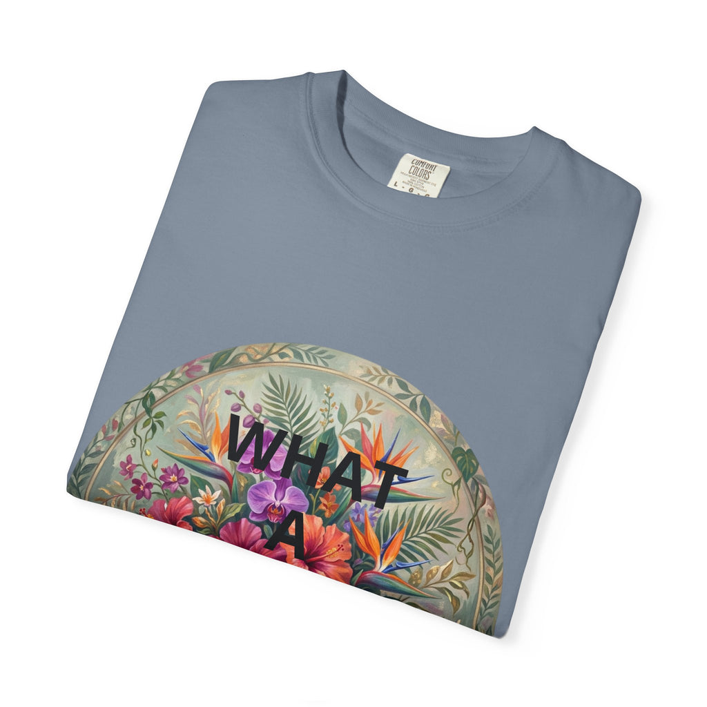 Floral 'What a Wonderful' Graphic T-Shirt