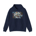 Abstract Wrestlers Hoodie – Athletic Art Pullover with Colorful Wrestling Design