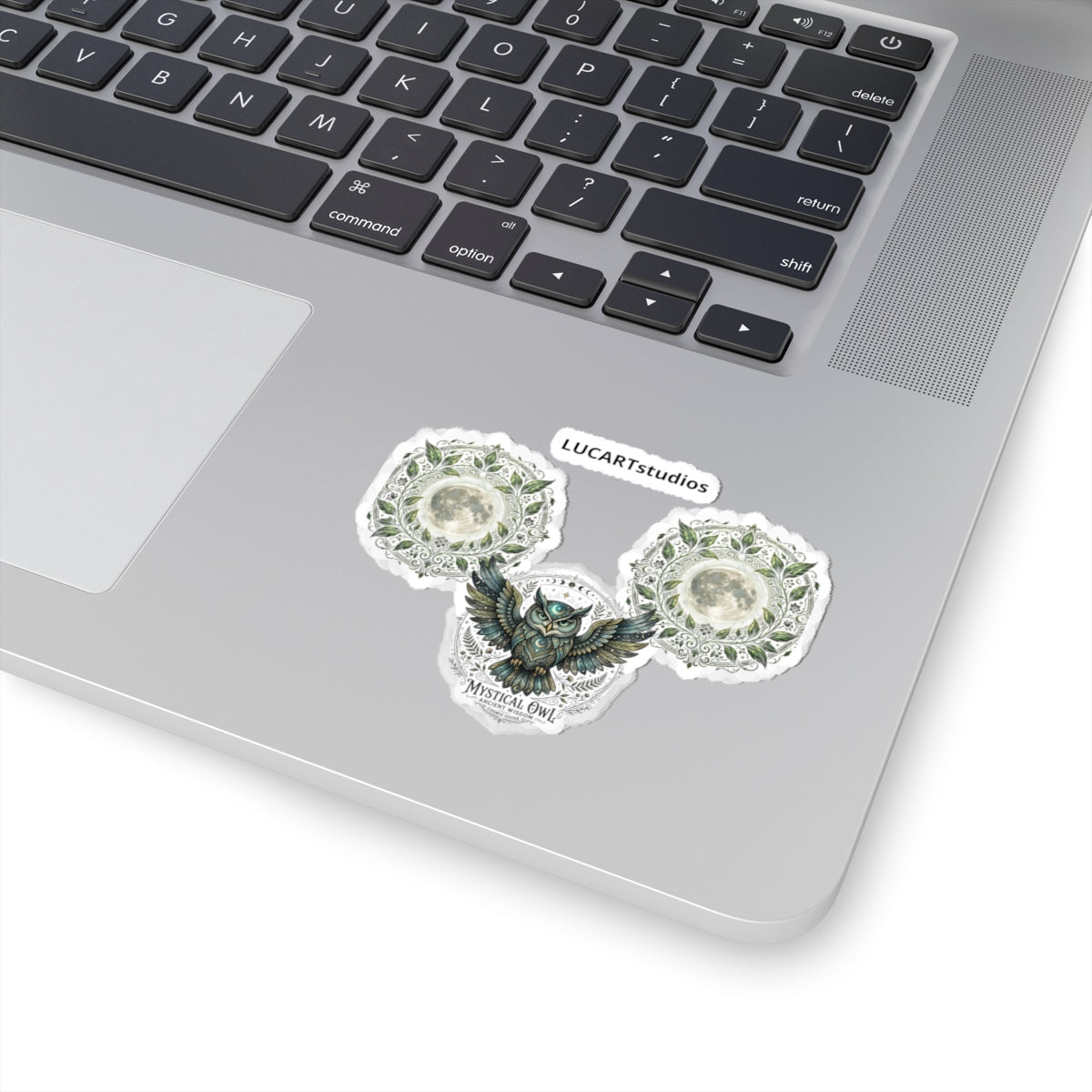 Mystical Owl Kiss-Cut Sticker Pack — Moon Mandala & Owl Decals