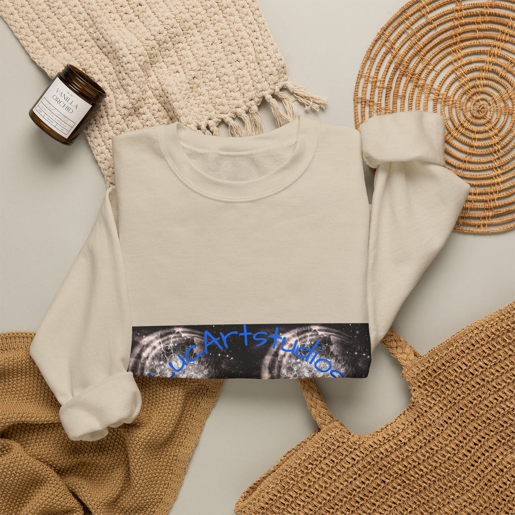 Wolf Moon Crewneck Sweatshirt – Mystical Wolf & Moon Graphic
