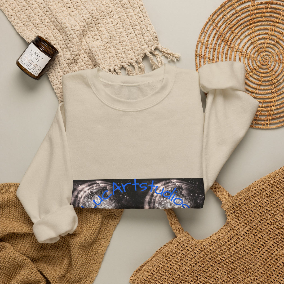 Wolf Moon Crewneck Sweatshirt – Mystical Wolf & Moon Graphic