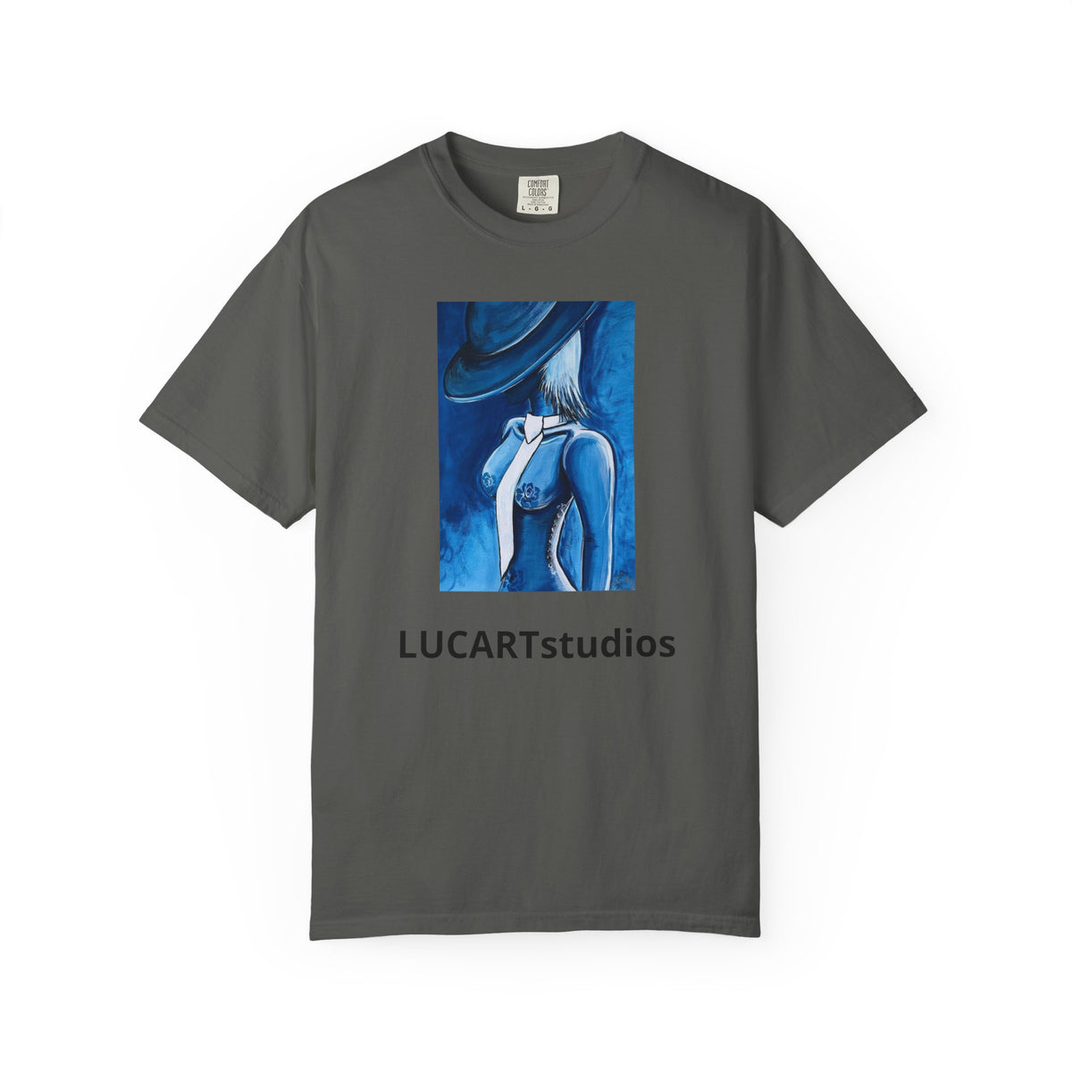 Artistic Blue Muse T-Shirt — LUCARTstudios Graphic Tee