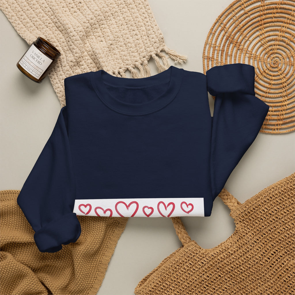 Pink Heart Love Sweatshirt