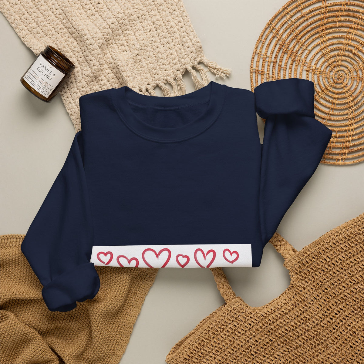 Pink Heart Love Sweatshirt