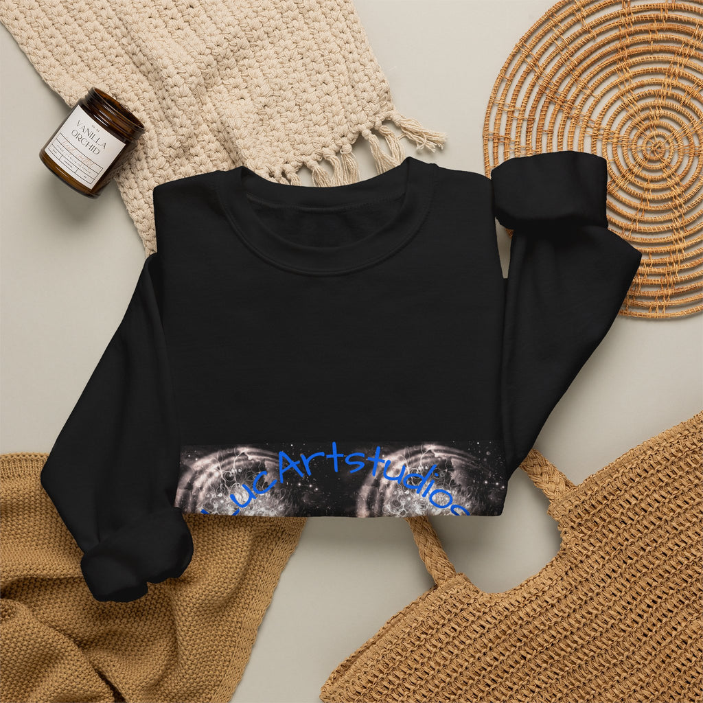 Wolf Moon Crewneck Sweatshirt – Mystical Wolf & Moon Graphic