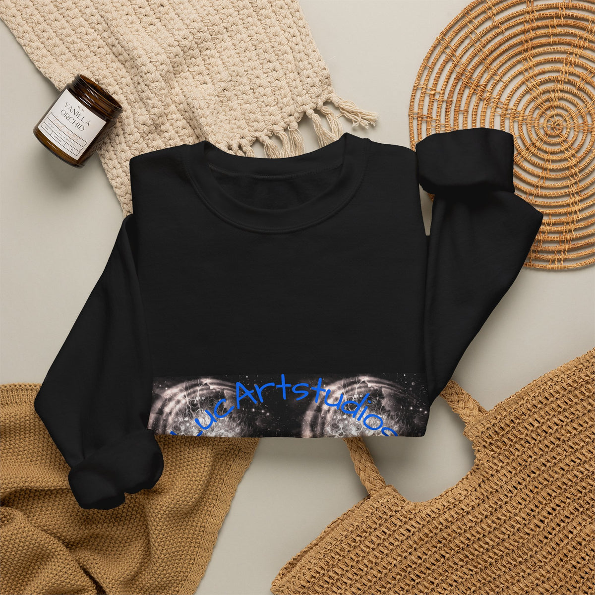 Wolf Moon Crewneck Sweatshirt – Mystical Wolf & Moon Graphic