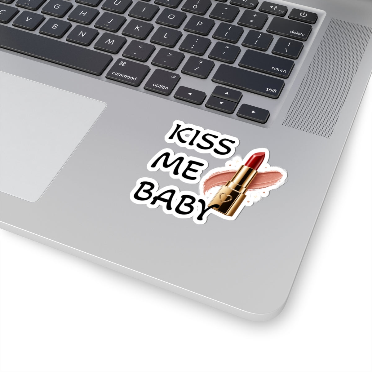 Kiss Me Baby Lipstick Sticker — Cute Cosmetic Vinyl Kiss-Cut Decal