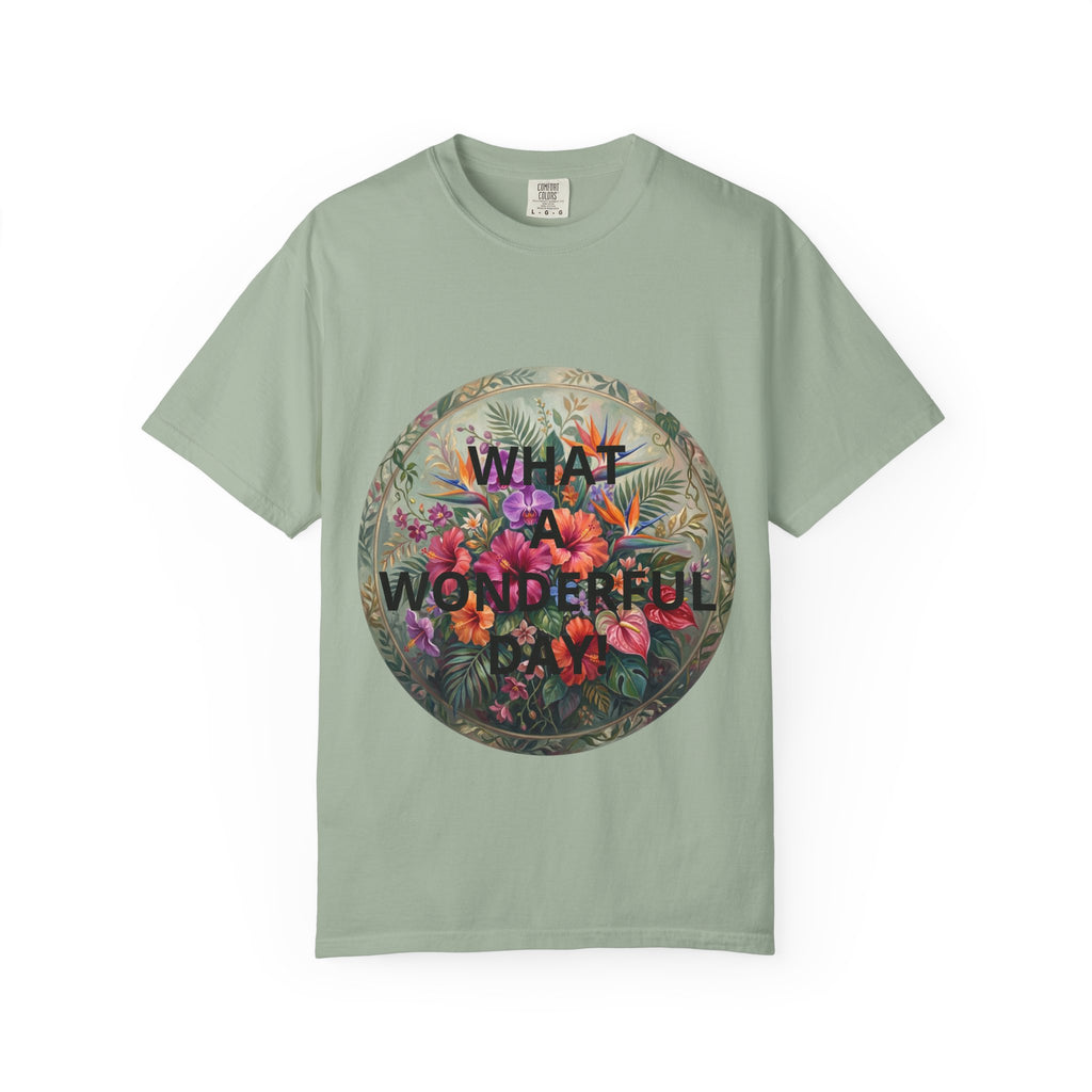 Floral 'What a Wonderful' Graphic T-Shirt