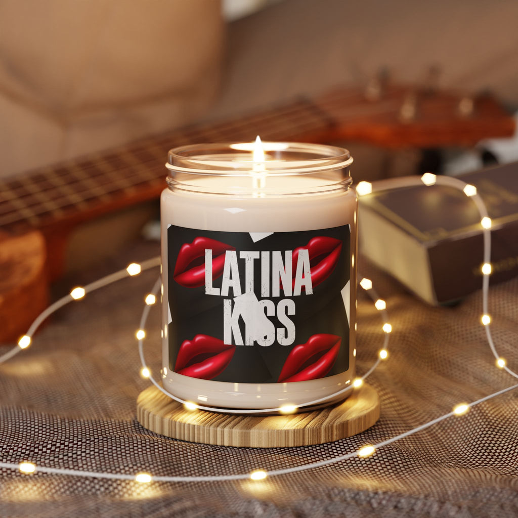 Scented Soy Candle — 'Latina Kiss' 9oz Aromatic Jar