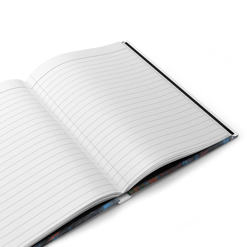 Abstract Contemplation Hardcover Journal — Lined Artistic Notebook