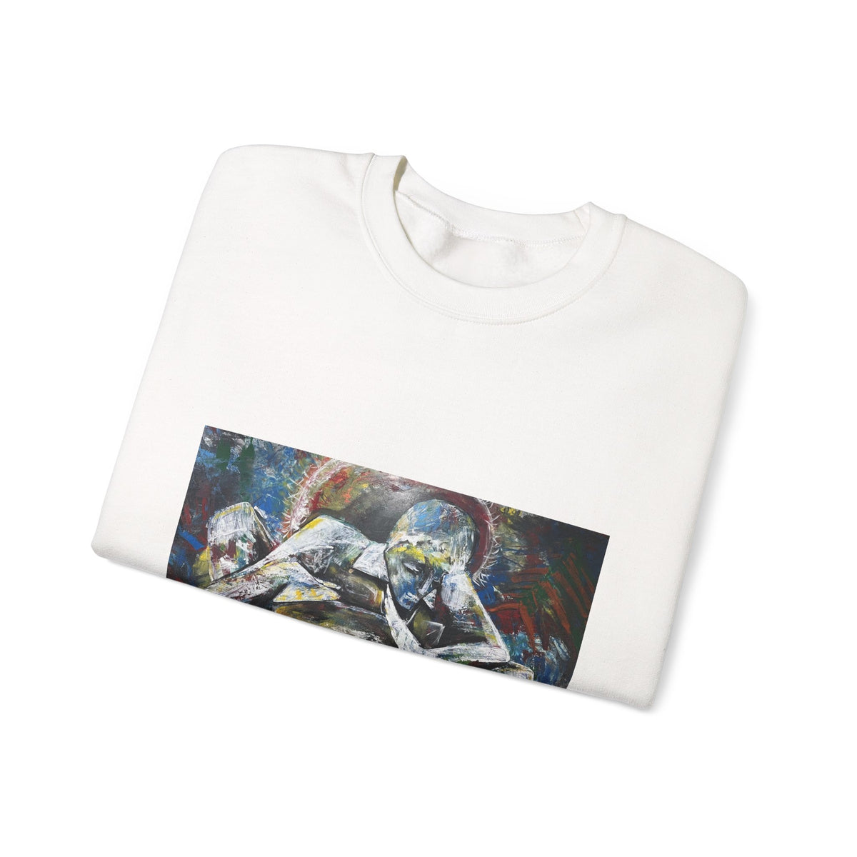 Artistic Figurative Crewneck Sweatshirt — "LucArtstudios" Graphic