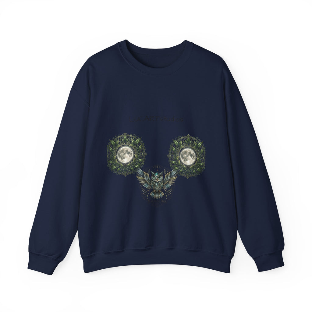 Mystic Owl Moon Crewneck Sweatshirt