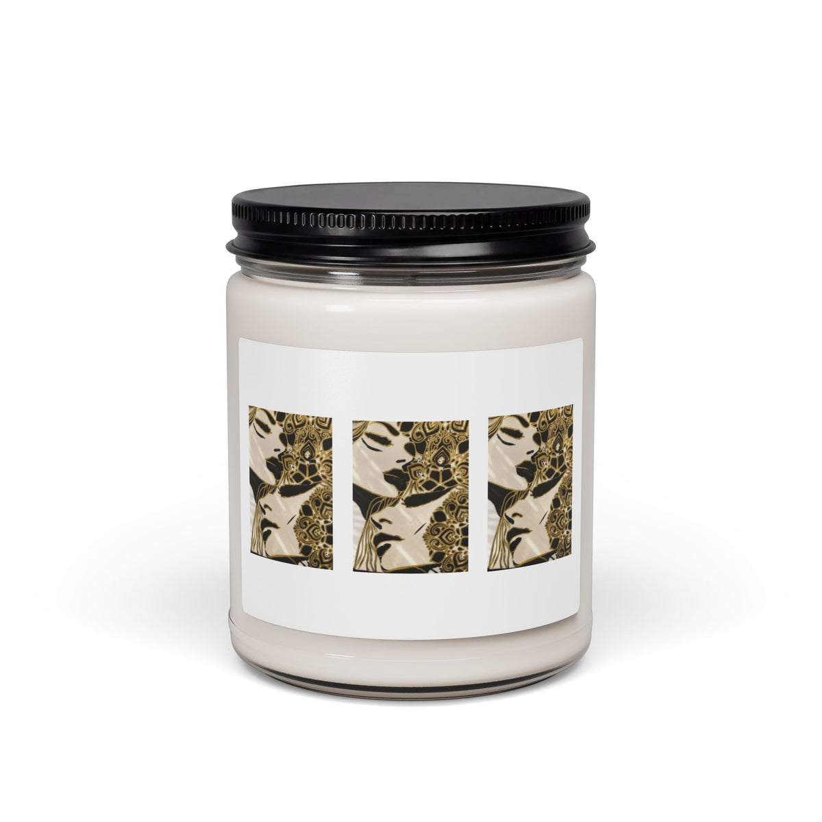 Soy Candle 9oz — Botanical Leopard Print Scented Candle