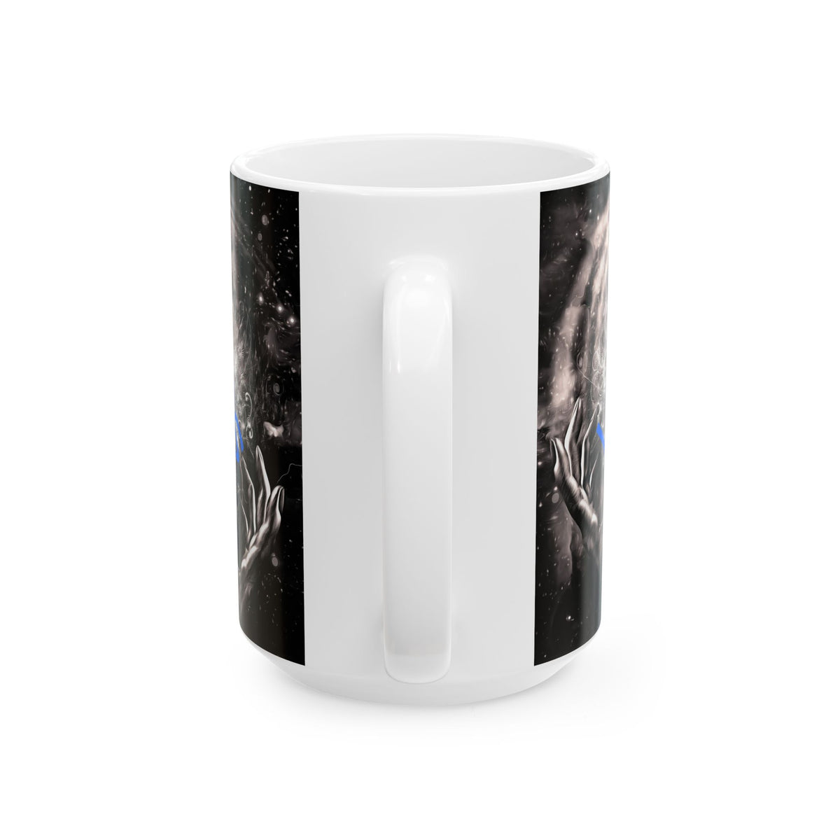 Mystical Owl Ceramic Mug — Spiritual Night Sky Coffee Cup (11oz & 15oz)