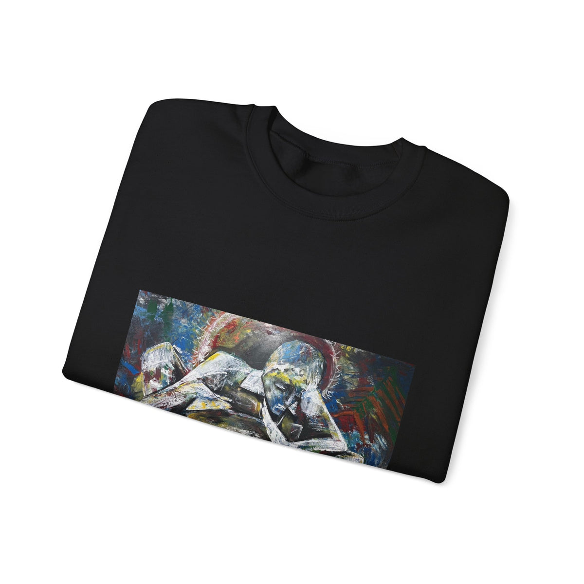Artistic Figurative Crewneck Sweatshirt — "LucArtstudios" Graphic