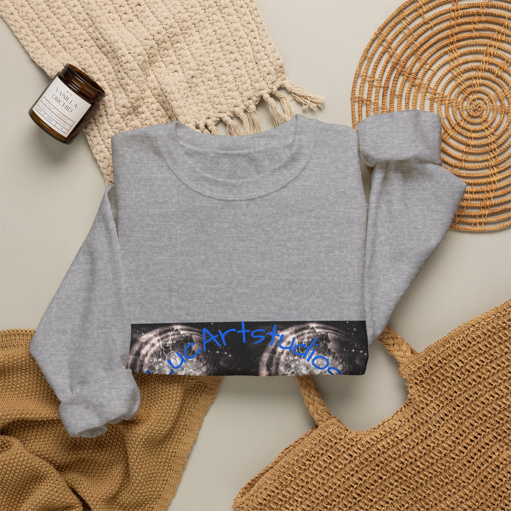 Wolf Moon Crewneck Sweatshirt – Mystical Wolf & Moon Graphic
