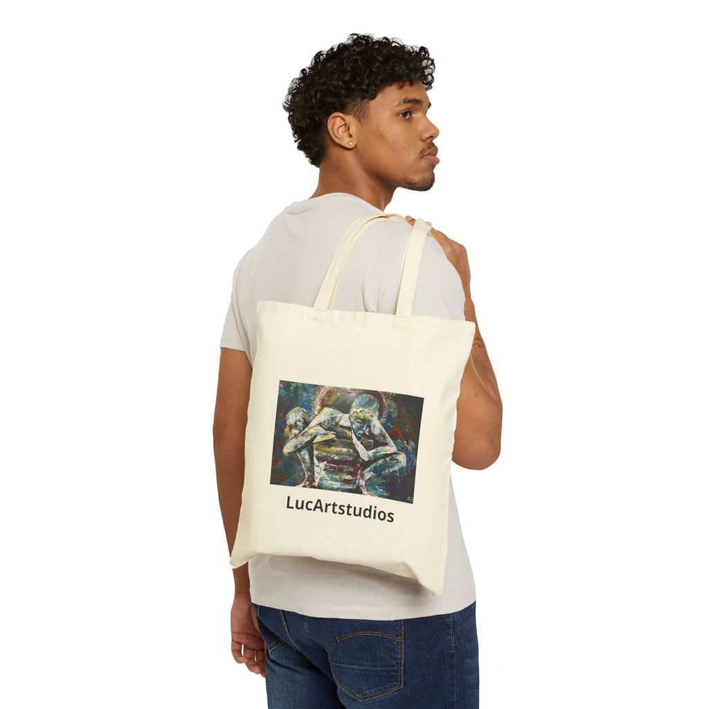 Artistic Figures Canvas Tote — 'LucArtstudios' Printed Cotton Bag