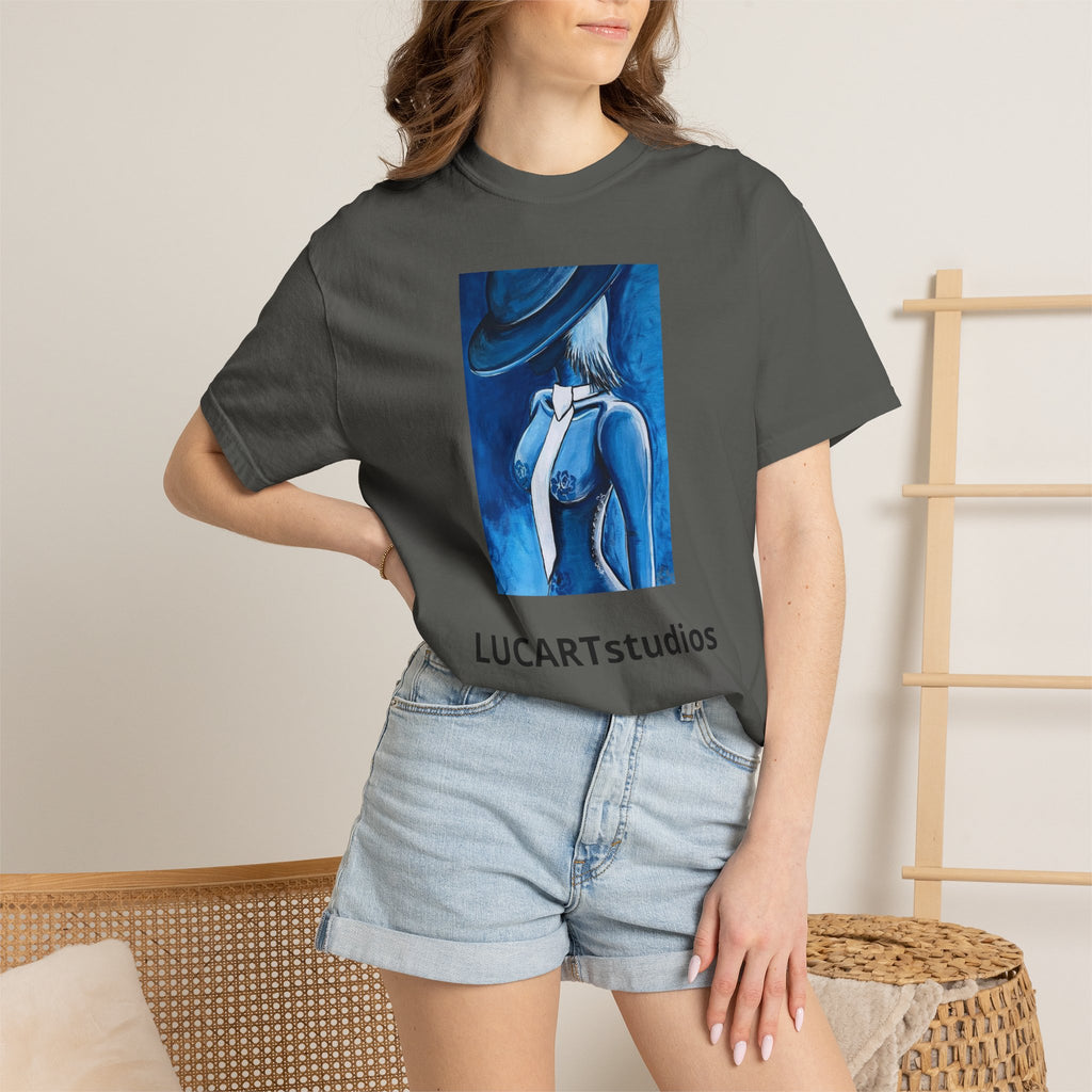 Artistic Blue Muse T-Shirt — LUCARTstudios Graphic Tee