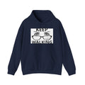 Keep Walking Hoodie — Motivational Graphic Hooded Sweatshirt with Eyes & Glasses