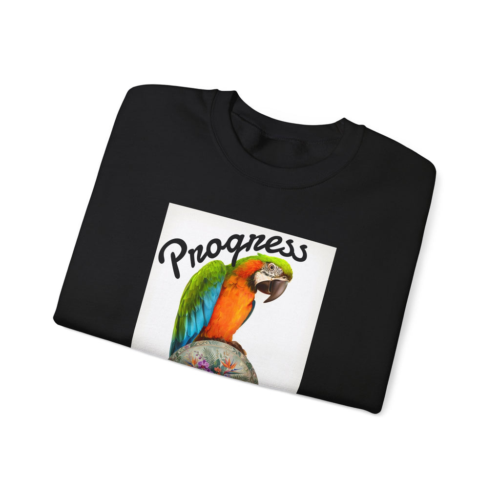 Progress Over Perfection Parrot Crewneck Sweatshirt