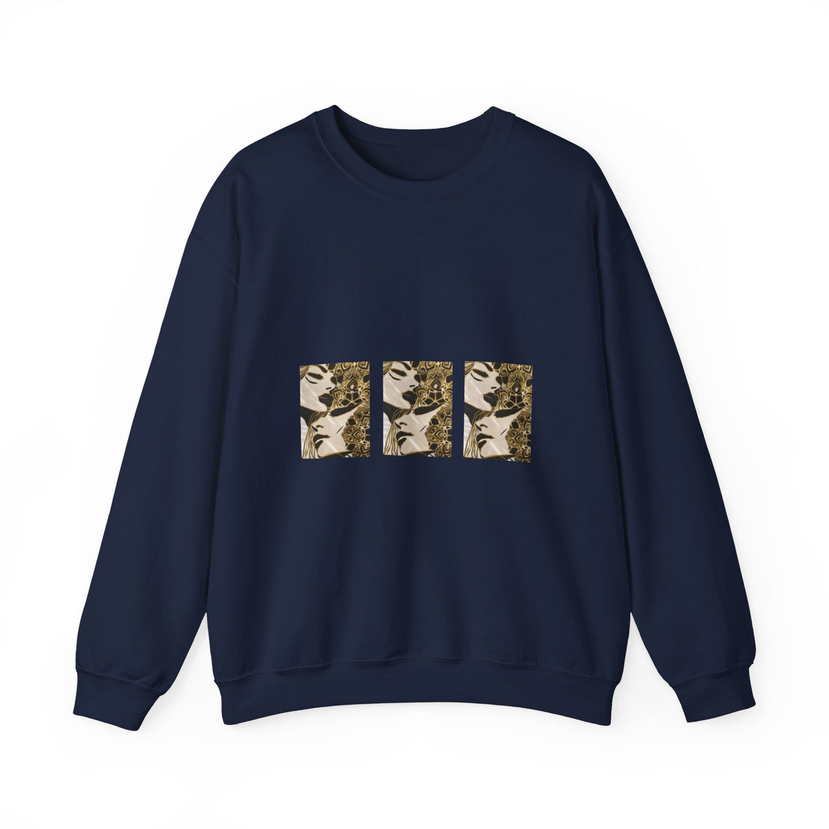 Retro Leopard Triptych Crewneck Sweatshirt