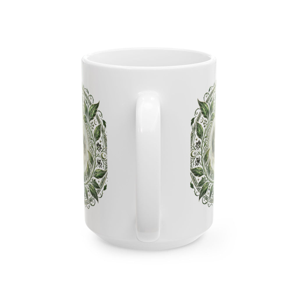 Owl Mandala Ceramic Mug (11oz & 15oz) — Boho Mystic Woodland Coffee Cup