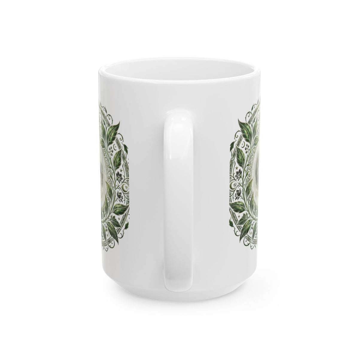 Owl Mandala Ceramic Mug (11oz & 15oz) — Boho Mystic Woodland Coffee Cup
