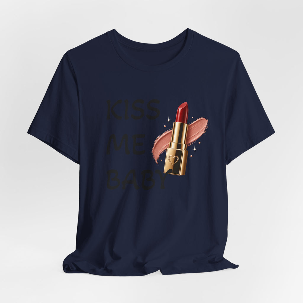 Kiss Me Baby Lipstick Graphic Tee