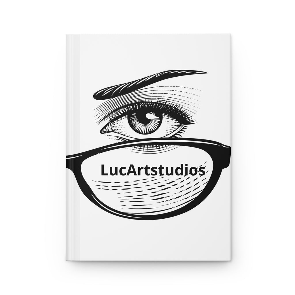 Eye & Glasses Hardcover Journal — LucArtstudios Lined Notebook