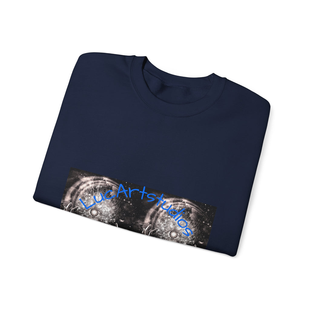 Wolf Moon Crewneck Sweatshirt – Mystical Wolf & Moon Graphic