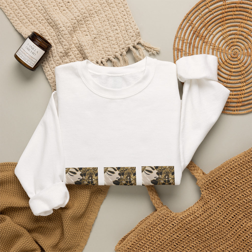 Retro Leopard Triptych Crewneck Sweatshirt