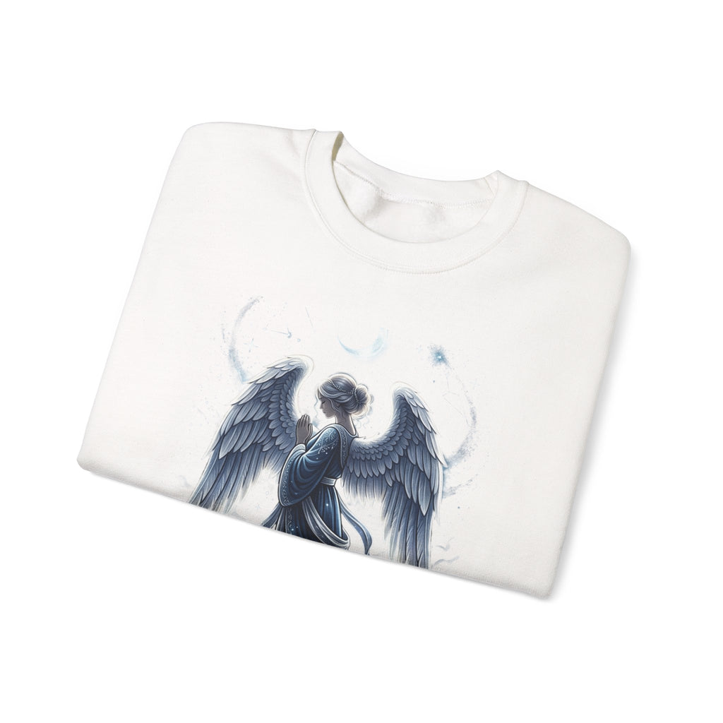 Angel Wings Crewneck Sweatshirt — Moonlit Guardian Graphic