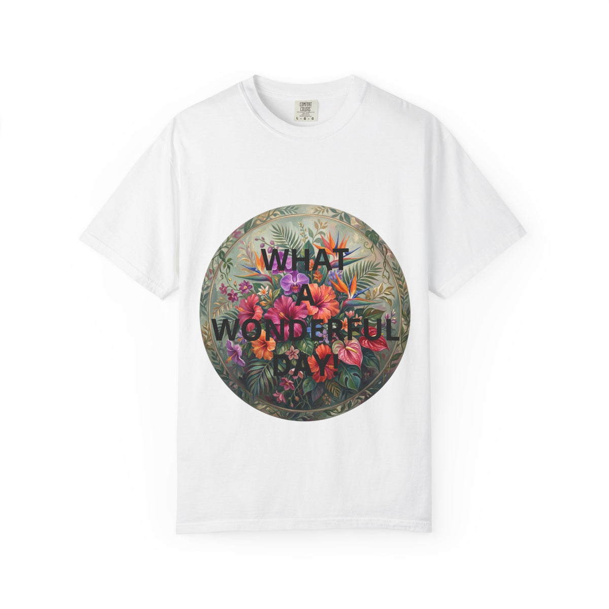 Floral 'What a Wonderful' Graphic T-Shirt