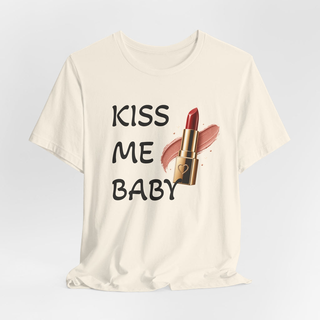 Kiss Me Baby Lipstick Graphic Tee