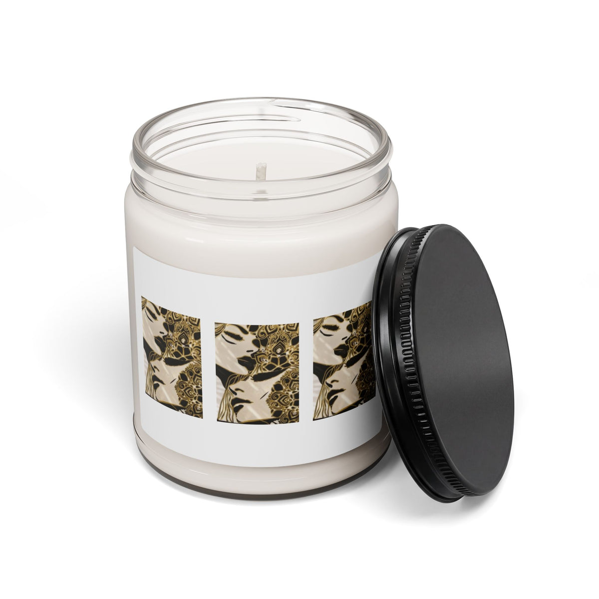 Soy Candle 9oz — Botanical Leopard Print Scented Candle