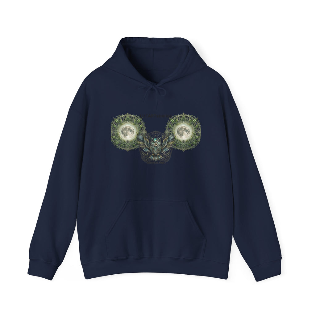 Skull & Wings Hoodie – Botanical Dollar Skull Graphic Sweatshirt