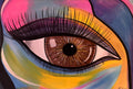 Gateway – Original Large Eye Painting | Abstract Expressionist Wall Art