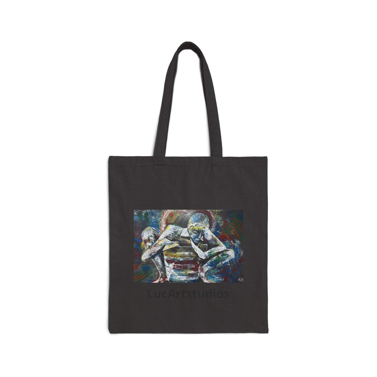 Artistic Figures Canvas Tote — 'LucArtstudios' Printed Cotton Bag