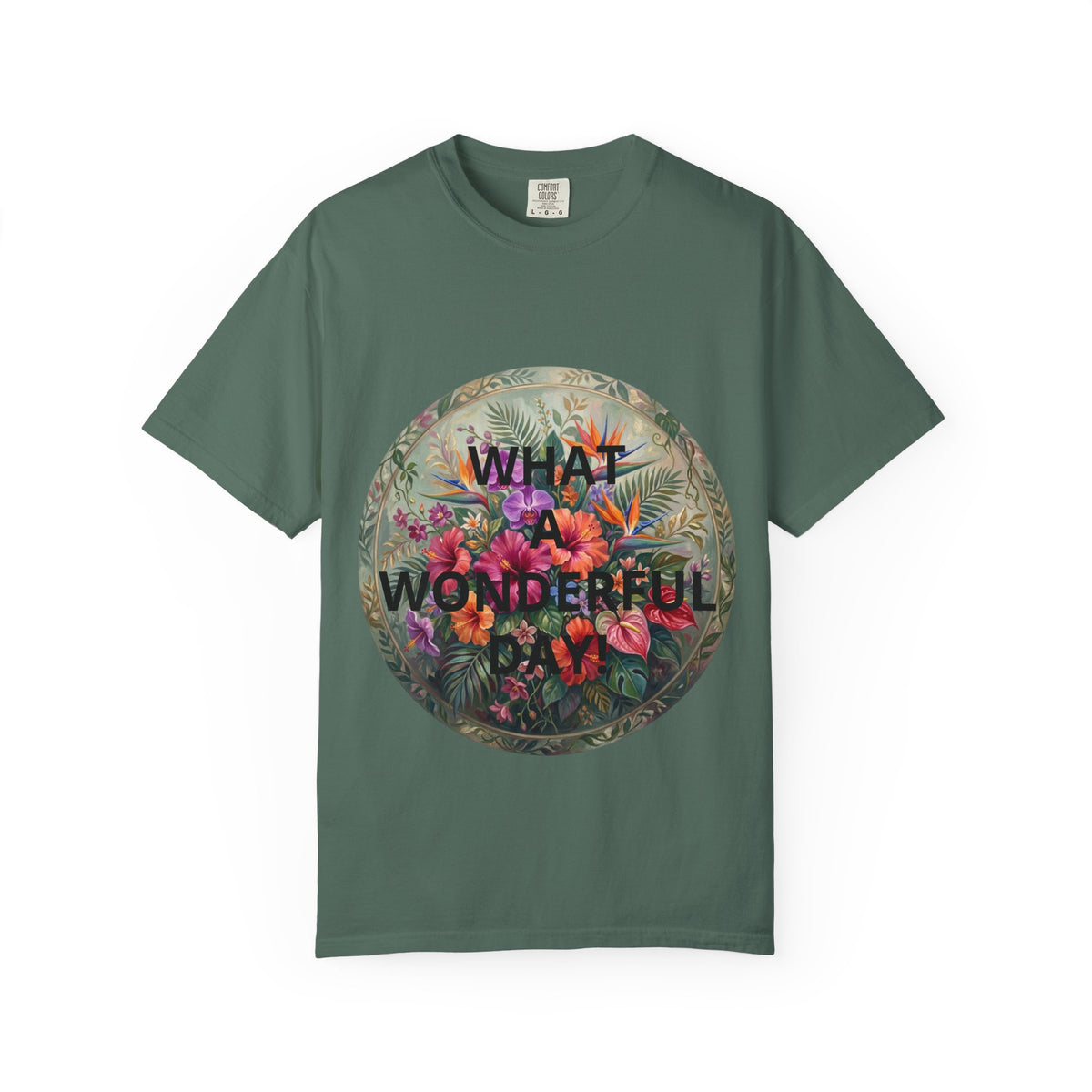 Floral 'What a Wonderful' Graphic T-Shirt