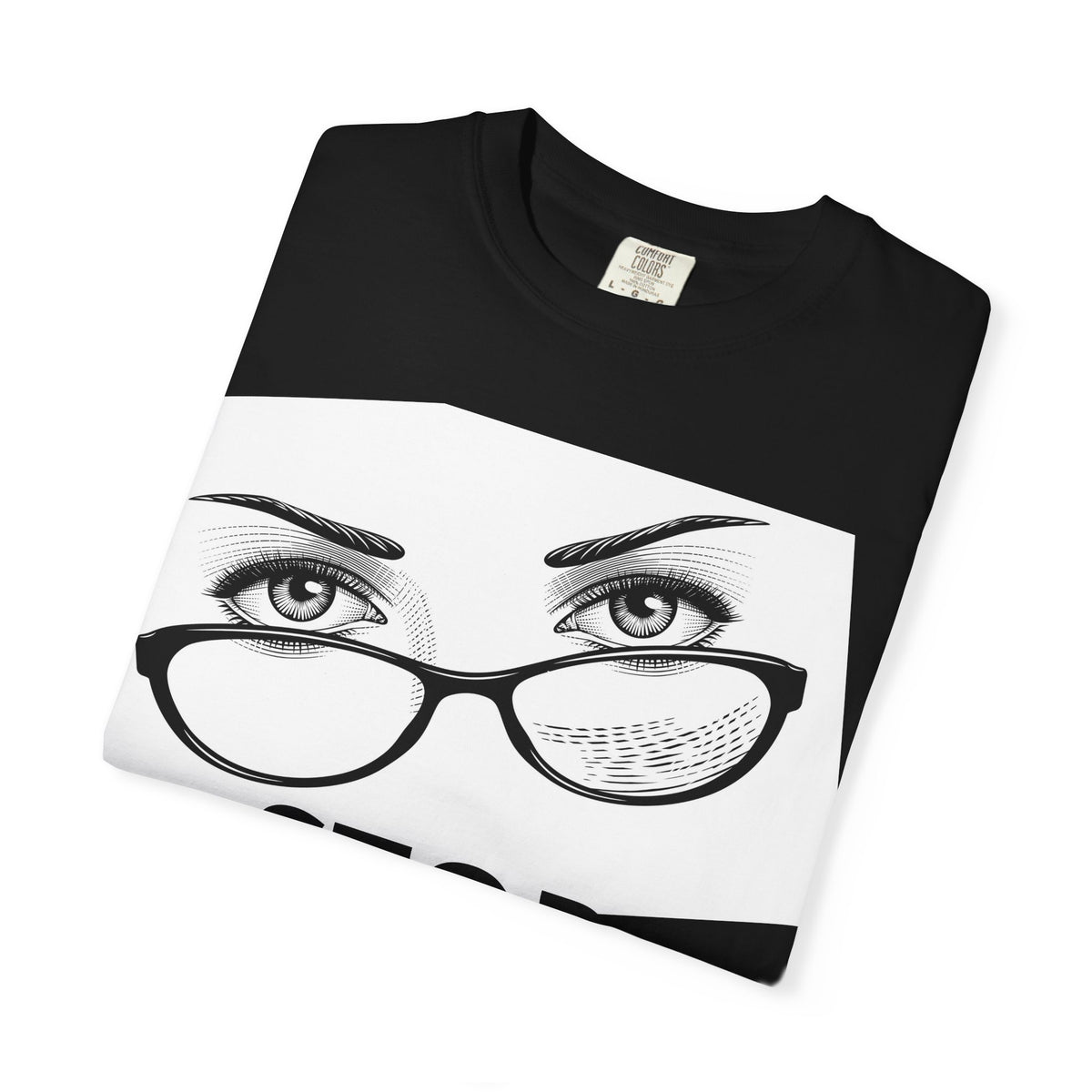 Stop Staring T-Shirt — Graphic Eye & Glasses Tee
