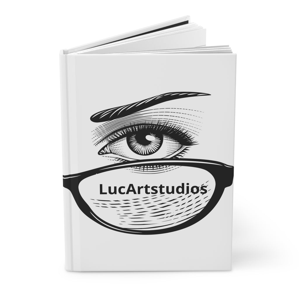 Eye & Glasses Hardcover Journal — LucArtstudios Lined Notebook