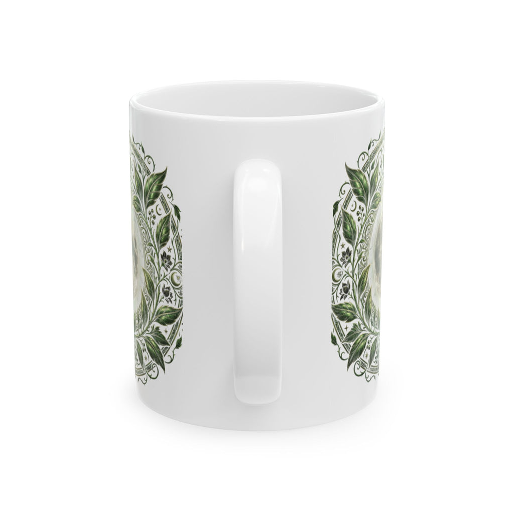 Owl Mandala Ceramic Mug (11oz & 15oz) — Boho Mystic Woodland Coffee Cup