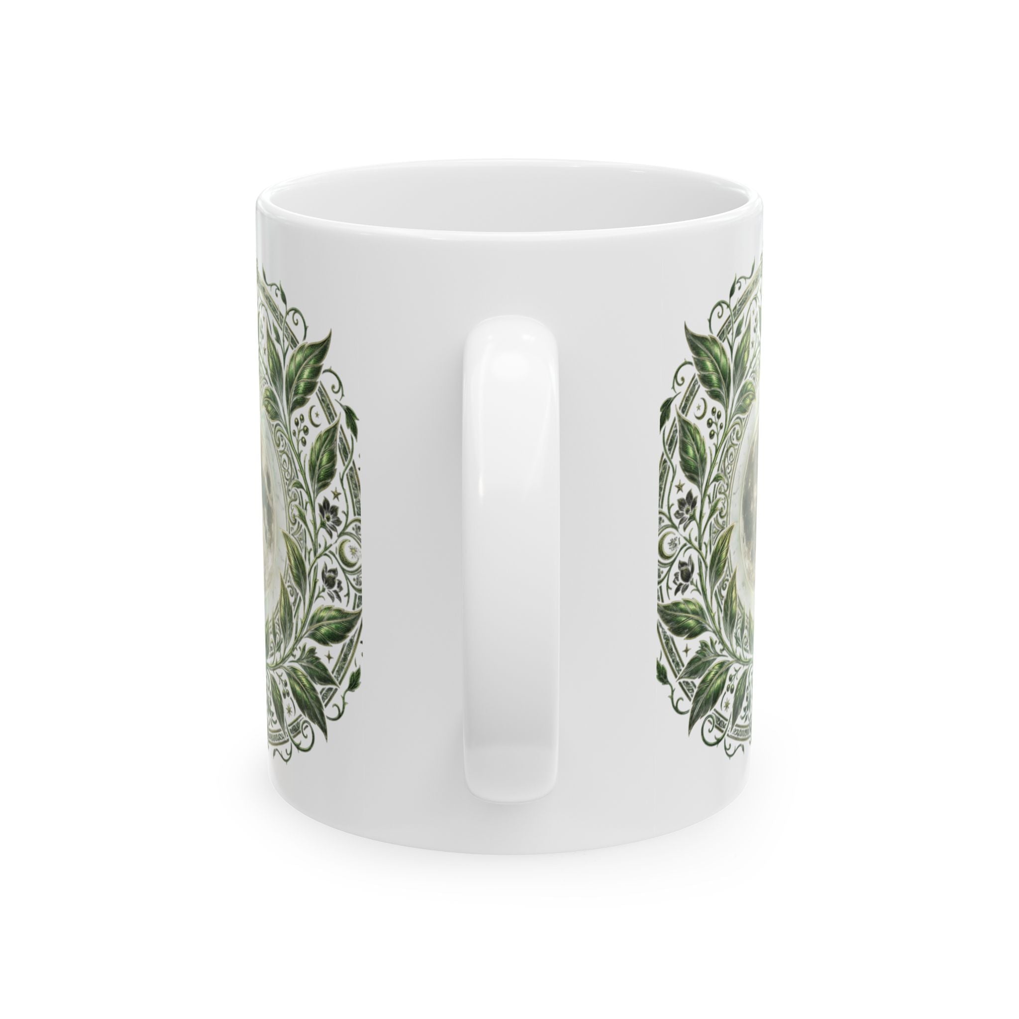 Owl Mandala Ceramic Mug (11oz & 15oz) — Boho Mystic Woodland Coffee Cup