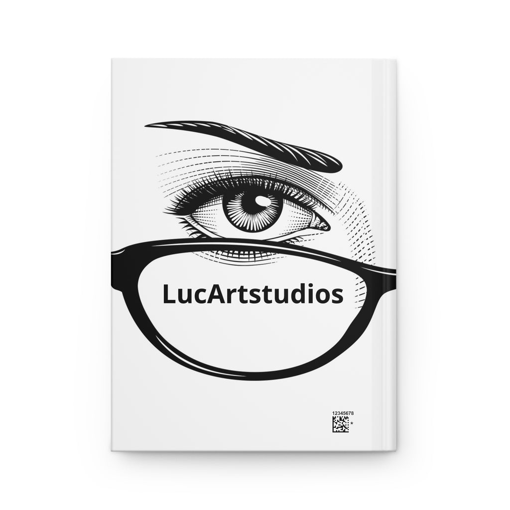 Eye & Glasses Hardcover Journal — LucArtstudios Lined Notebook