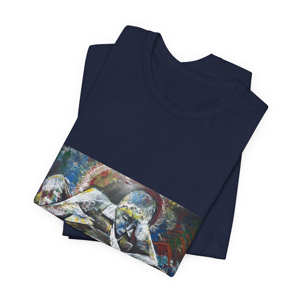 Abstract Figurative Art Tee — LucArtstudios Printed Short Sleeve T‑Shirt