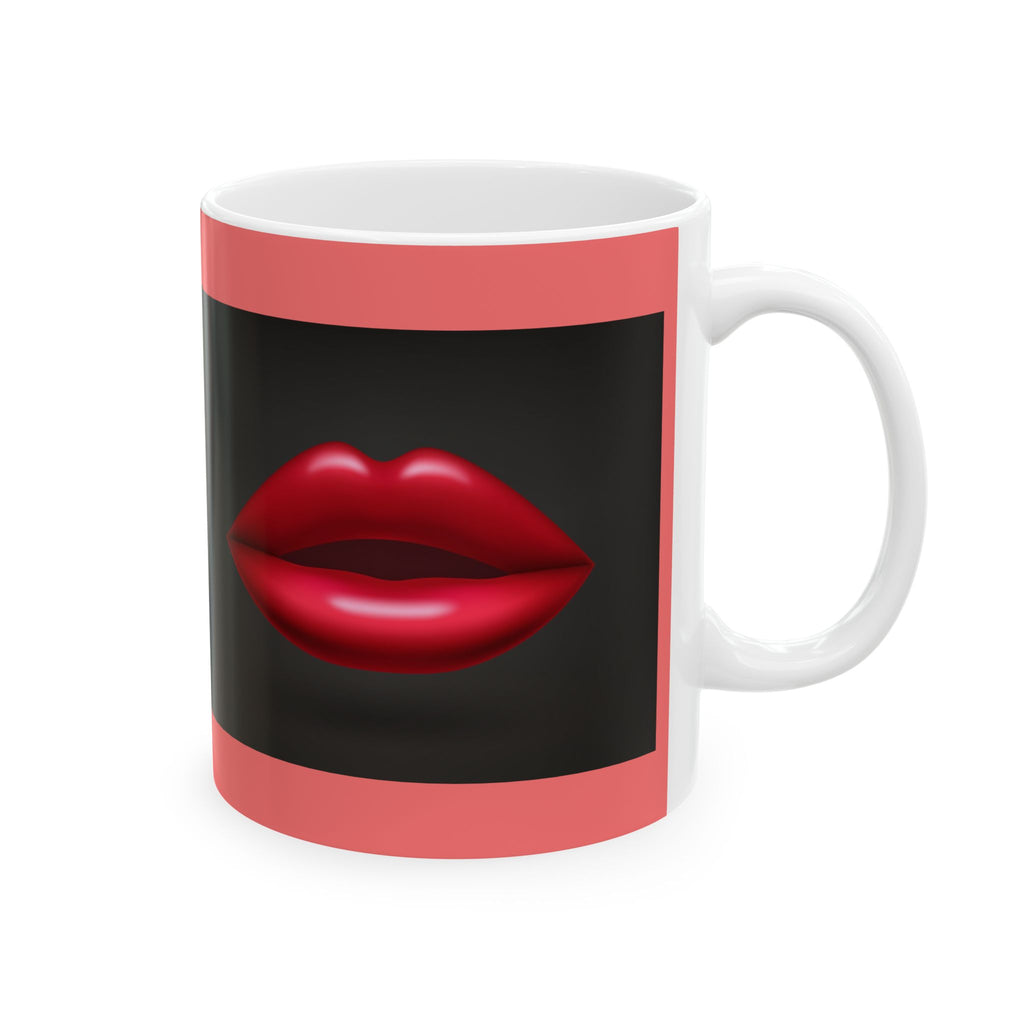 Hot Lips Ceramic Mug — 'I'm Hot!' Pink Coffee Cup (11oz, 15oz)