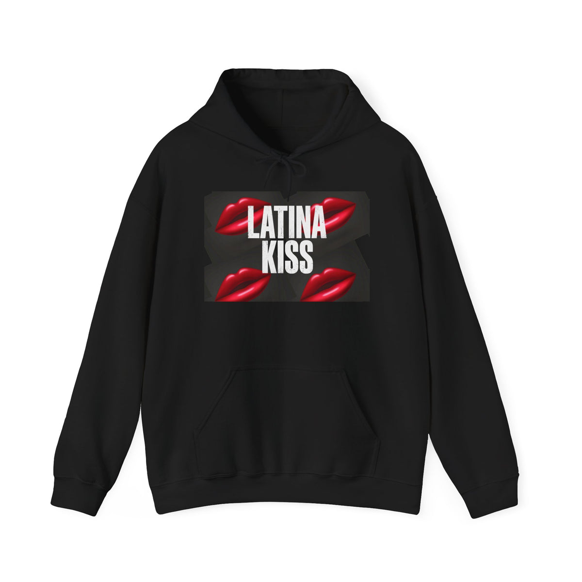 Latina Kiss Hoodie – Graphic Lip Print Pullover