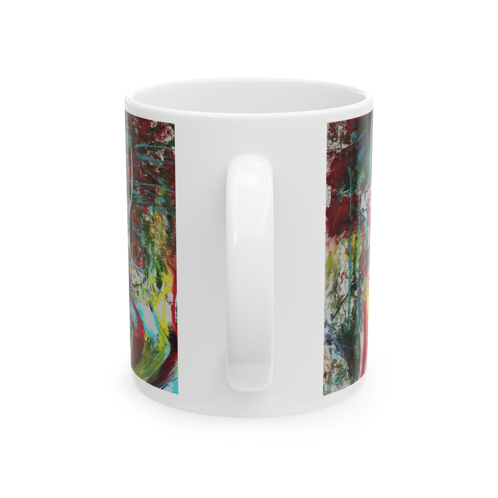 Abstract Color Splash Ceramic Mug (11oz, 15oz)