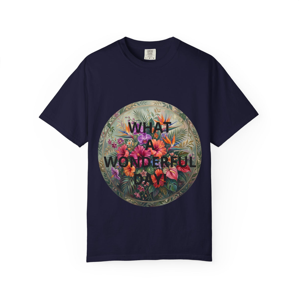 Floral 'What a Wonderful' Graphic T-Shirt